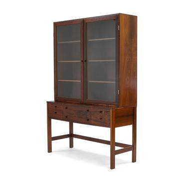 Vintage Peter Lovig Nielsen Rosewood Display Cabinet. MCM. 1960s. Free Shipping 