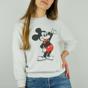 70s Mickey Mouse Raglan Sweatshirt