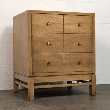 American Of Martinsville Mid-Century Modern 3-Drawer Nightstand / Side Table 