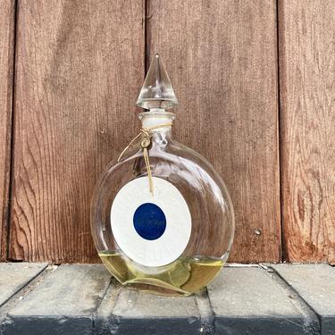 Vintage Vol de Nuit French Eau de Cologne Guerlain Perfume Blue Dot Shalimar Glass Stopper 