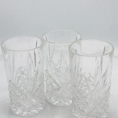 Vintage set of (3) Godinger Shannon &amp;quot;Dublin&amp;quot; Crystal Tumbler Glass - 10 oz - Set of 3 