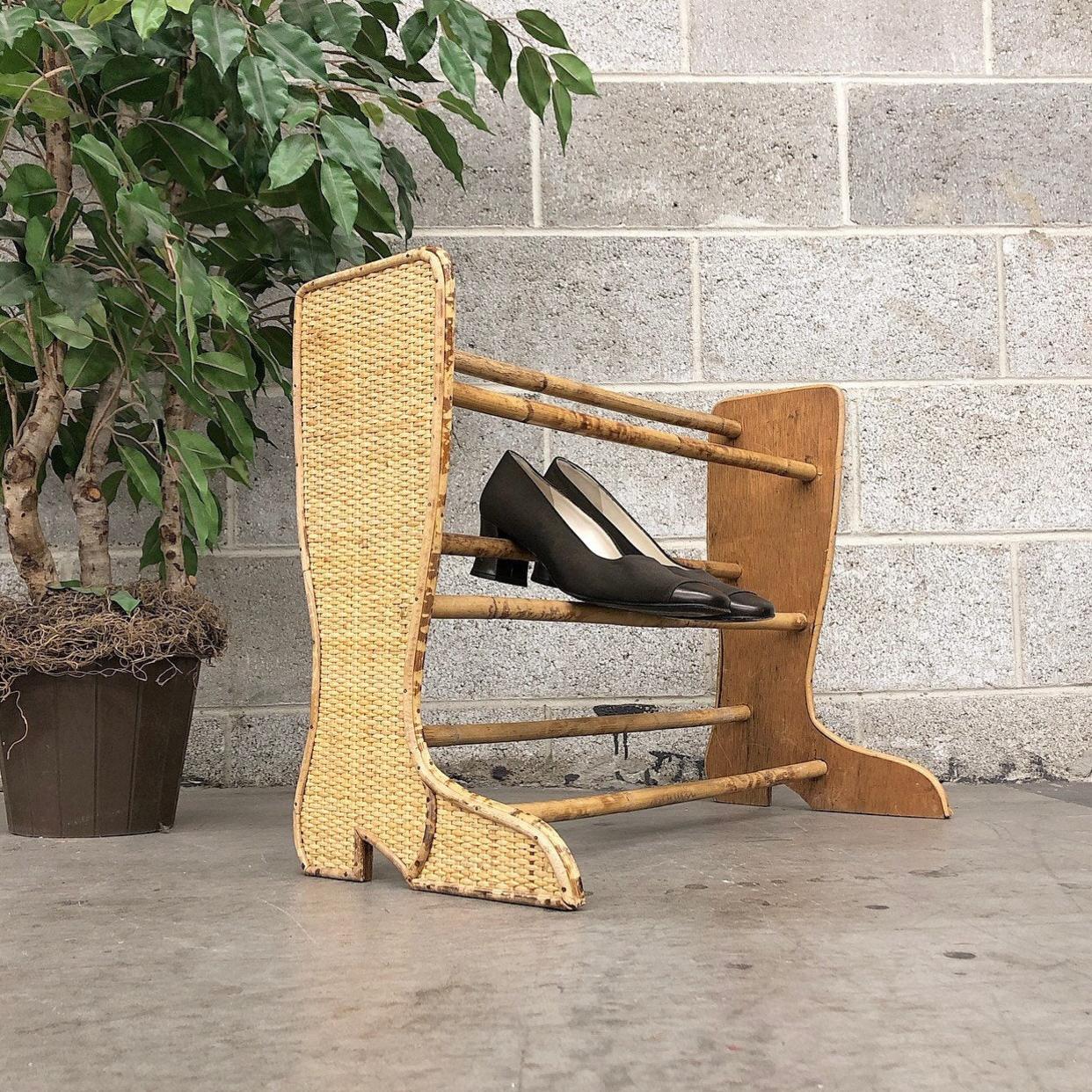 Old Retro Boot Racks Vintage Shoe Rack Retro 1960s Women's Kitten Heel + | Retrospect ...