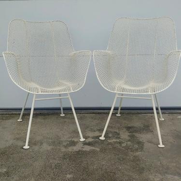 Vintage Modern Woodard Sculptura Arm Chairs - Set of 2 
