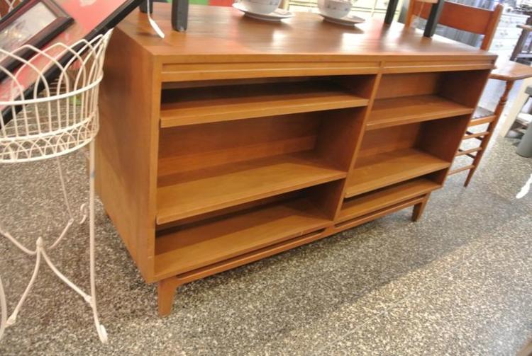 Reverse of MCM style two-sided buffet with shelves on back. $695
