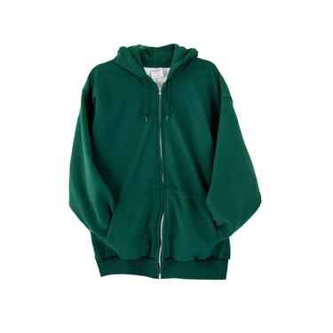 NEW in the Shop /// Vintage Hunter Green Thermal Lined Zip Up Hoodie size XL Us Mens 