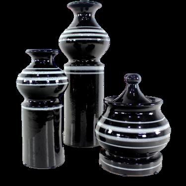 Three Mid-Century Modern Ceramic Jars by Rosenthal Netter