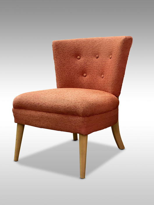 Modern Slipper Chair by Kroehler, Circa 1950s - *Please ask for a shipping quote before you buy. 