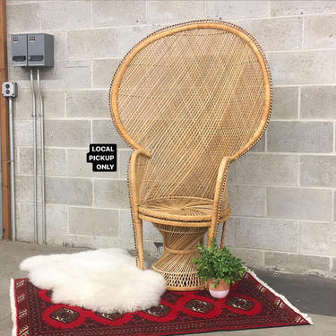 LOCAL PICKUP ONLY ———— Vintage Peacock Chair 