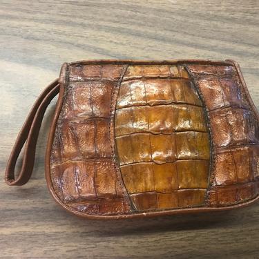 Great vintage alligator purse or clutch 
