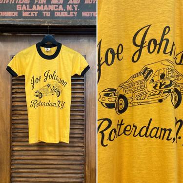 Vintage 1970’s Drag Race Hot Rod Car Club Tee, 70’s Drag Race Tee, 70’s Ringer Tee Shirt, 70’s Hot Rod Shirt, 70’s Tee, Vintage Clothing 