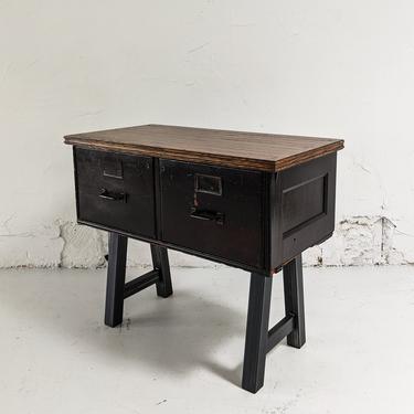 Reclaimed District Court Drawer End Table No.2