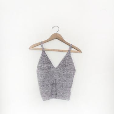 Speckled Grey Knit Tank Top 