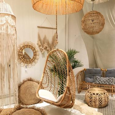 Siren XLG Rattan Hanging Chair  -  Natural by TheWickedBoheme