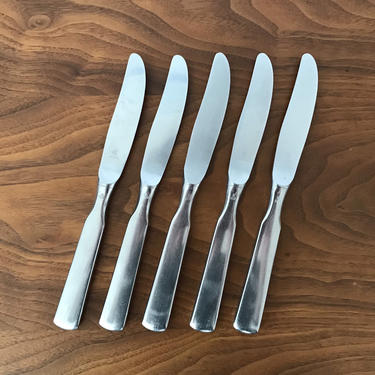 WMF Pilgrim Stainless Steel Dinner Knives (5), Germany 