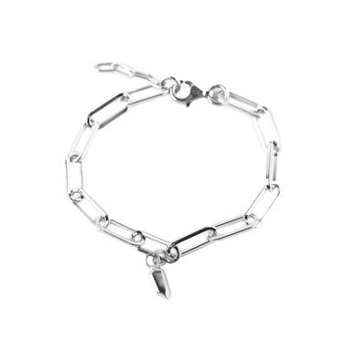 IN STOCK | CLASSIC NUGGET PAPERCLIP BRACELET | SILVER