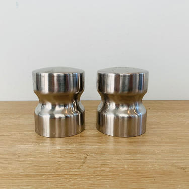 Mid Century Modern WMF Stainless Steel Salt and Pepper Shakers Made in Germany 