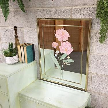 LOCAL PICKUP ONLY ----------- Vintage Flower Mirror 