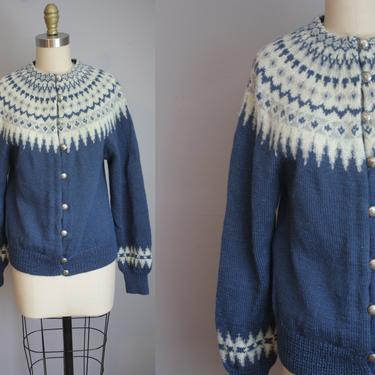 1960s Norwegian Knit Sweater // Medium 