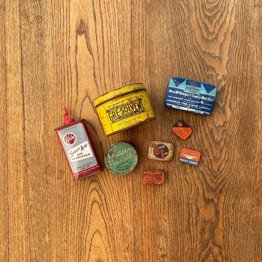 Vintage Rustic Garage and Automtove Tin Lot 