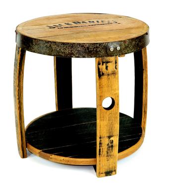 Tennessee Whiskey Barrel Nightstand - Repurposed Furniture - Rustic End Tables 