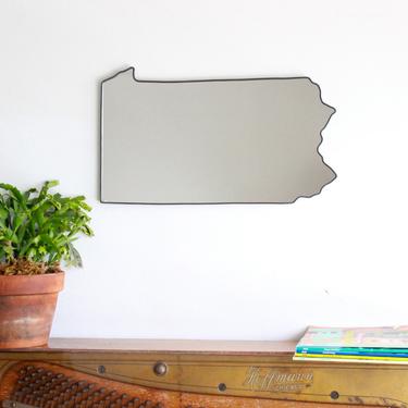 Pennsylvania Mirror Wall Mirror State Silhouette Outline PA Wall Art 