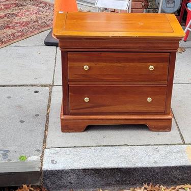 Cherry Two Drawer Chest, 30x17x26