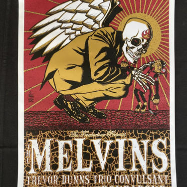 Vintage concert poster The Melvins silkscreen poster original venue poster 