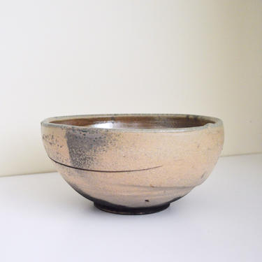 George Roby Pink and Grey Large Bowl | Studio Craft Handmade Pottery | Mid Century Ceramic 