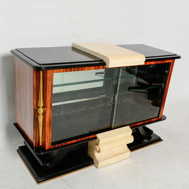 French Art Deco Neoclassical Credenza Sideboard Roberto &amp; Mito Block 