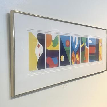 Creation Limited Edition Serigraph Print  155/250 Ed IV  - 1986 by renowned artist Mordechai Rosenstein 