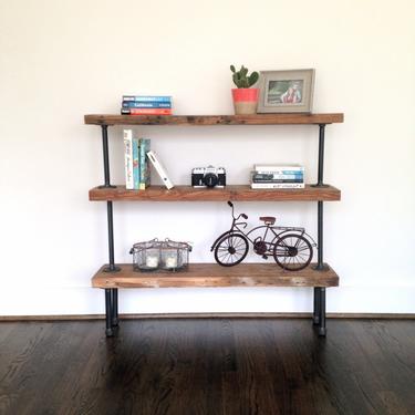The  COLORADO Reclaimed Wood &amp; Pipe Bookshelf - Reclaimed Wood Shelving Unit 