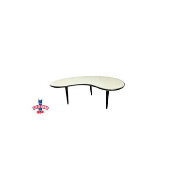 Mid Century Amoeba Table, Black &amp; White Table, Boomerang Coffee Table, Mid Century Modern Furniture, Vintage Furniture 