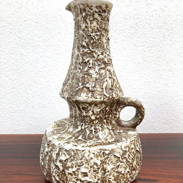 Textured Danish Ceramic Pitcher 