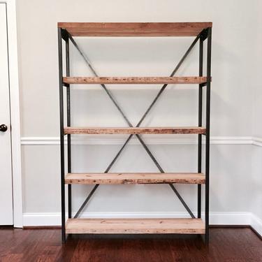The RILEY  Bookshelf - Reclaimed Wood Bookshelf - Multiple Sizes Available 