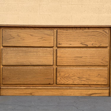 Vintage Modern Solid Oak Dresser, Reconditioned