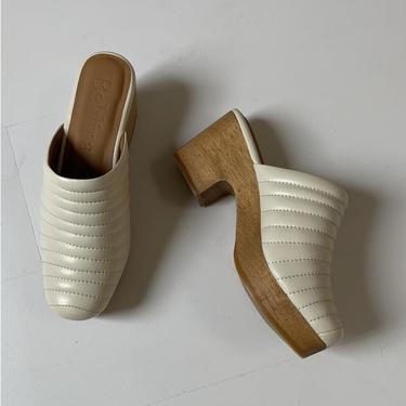 Ribbed Clog Off-White