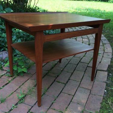 Vintage mid century Danish modern side table designed by Finn Juhl for France &amp; Sons.  Retailed by Povl Dinesen, 1950s-60s --- $575