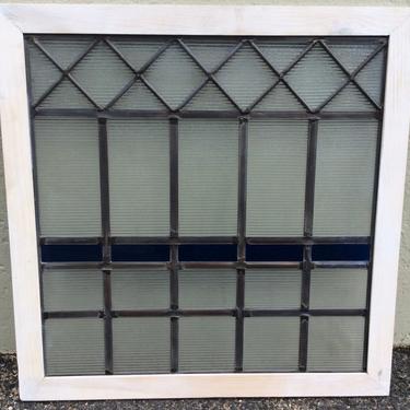 Luxfer leaded glass light diffuser window 