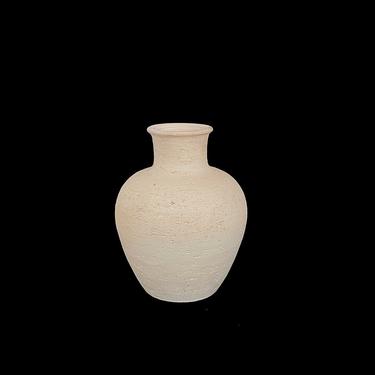 Vintage Mid Century Modern Italian Bitossi FLAVIA Montelupo Pottery Ceramic Vase w/ Unglazed Finish 6 3/8&amp;quot; Tall ITALY 