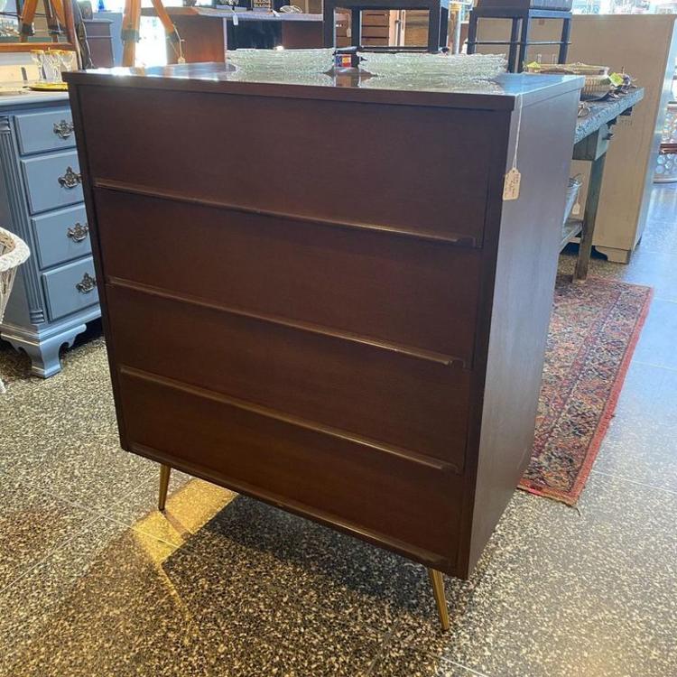 Midcentury modern chest of drawers, 41” x 34” x 17” 