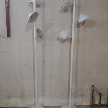 Underwriters Laboratory White Pole Lamp - Set of 2 