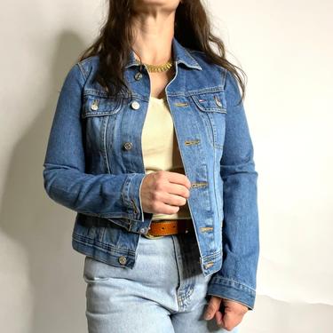 Vintage 90's Tommy Hilfiger Jean Trucker Jacket, Size Small 
