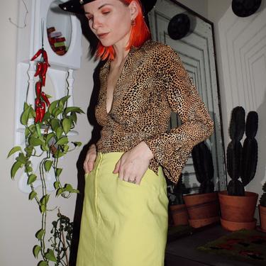 Neon Slit Skirt 