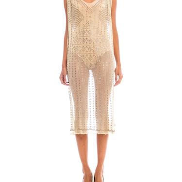 sheer egyptian dress beadnet dress