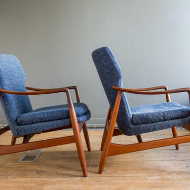 Pair of Erik Buck Lounge Chairs 