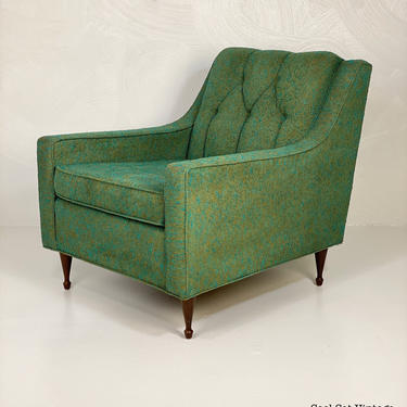 Modern Green Armchair by Johnson Carper for Fashion Trend, Circa 1950s - *Please see notes on shipping before you purchase. 