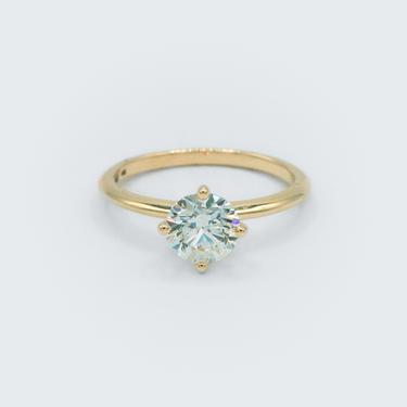 Carolina Solitaire 1.2CT Diamond Engagement Ring with Hidden Diamonds