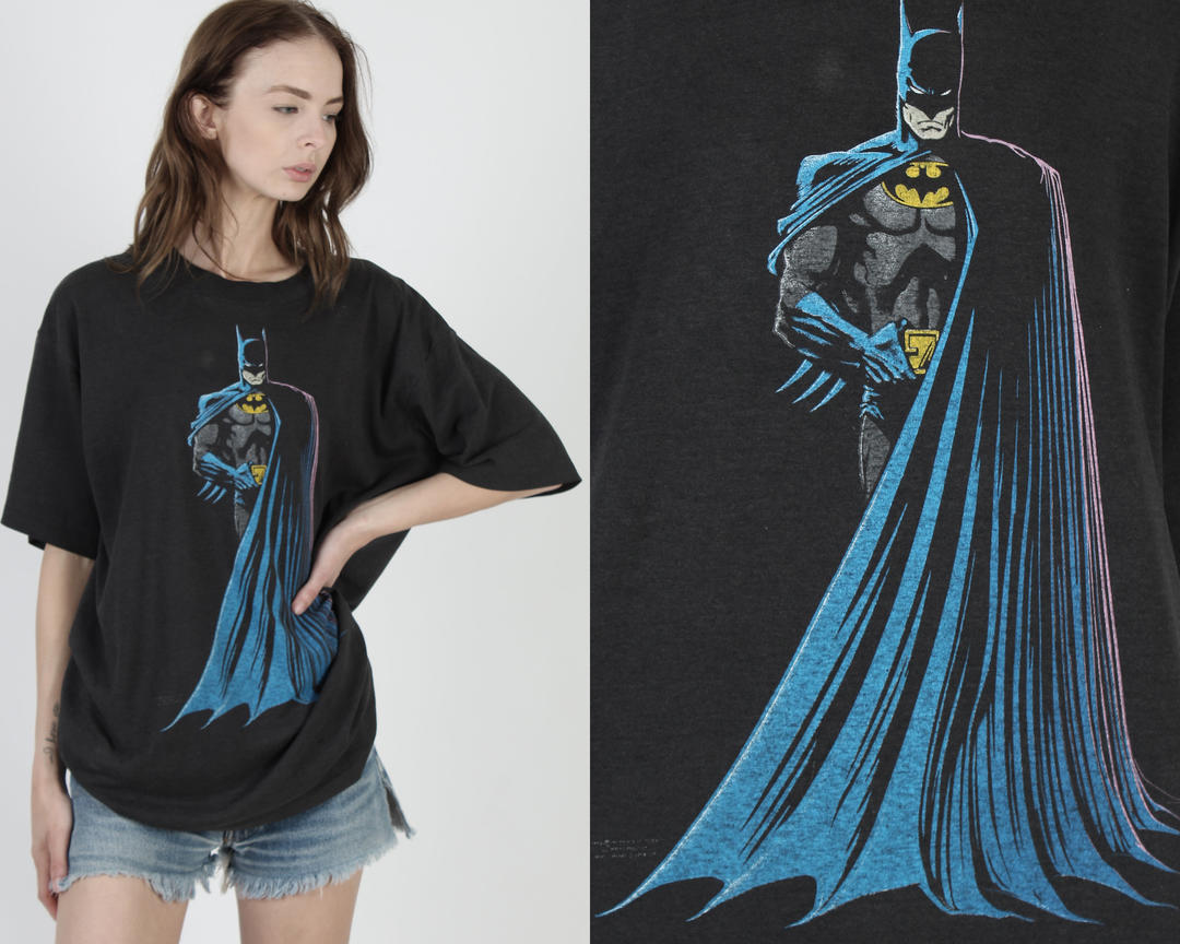 Vintage 1988 DC Comics Batman Comic Book Movie T Shirt