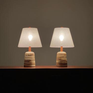 Martz Ceramic Lamp Pair 