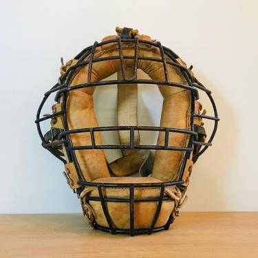 Vintage Baseball Catchers Mask circa 1930s, Antique Baseball, Catchers Cage Mask, Sporting Mask 
